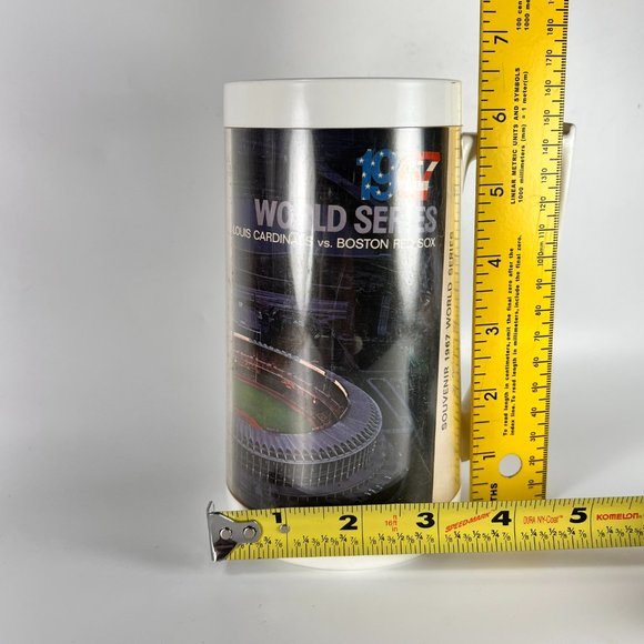 Vtg 1967 World Series Beer Mug Stein Anheuser Busch Cardinals Boston MLB - Picture 12 of 12